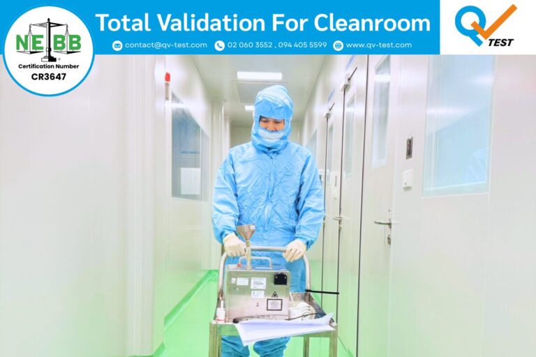 qvtest Airborne Particle Count Cleanliness Classification Test การทดสอบและจัดระดับความสะอาดของอากาศตามจำนวนอนุภาคแขวนลอยในห้องสะอาด